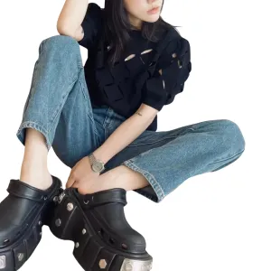 Women's Platform Clog Slippers Slide Wedge Sandals